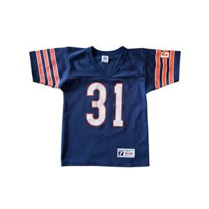Vintage NFL Chicago Bears Logo 7 USA Made Youth M #31 Salam Blue Football Jersey